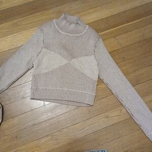 SHEIN Gray Ribbed Sweater